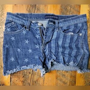 Rock & Republic American Flag Shorts